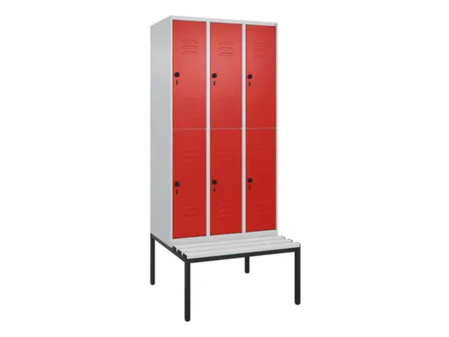 Dubbeldekse dekenkist,HxBxD 2120x900x815mm,3x2vak.,vak B 300mm