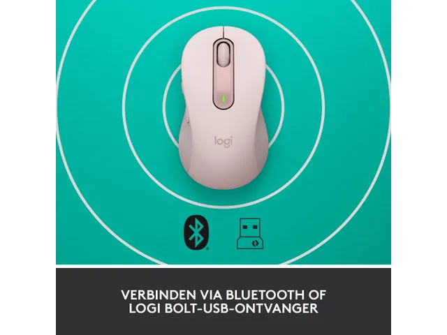 Logitech Signature M650 Muis Maat L Roze