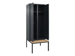 locker voor scheiding van kleding,HxBxD 2120x800x815mm,2vak - 2