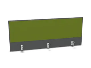 opzetpaneel bureau aanbouw achter MS-donkergrijs BN7048-groen 1400mm - 1