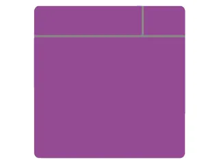 Magneet scrum 75x75mm paars 5 stuks - 2