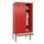 locker met bank,HxBxD 2120x900x815mm,3vak,vak B 300mm,draaigrendel