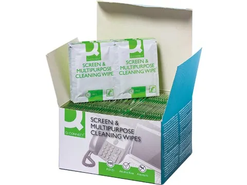 Scherm- en Multifunctionele Alcoholvrije Doekjes Doos 100 Stuks