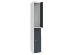 Dubbeldekse lockerkast,HxBxD 1800x300x500mm,1x2vak.,draaigrendel