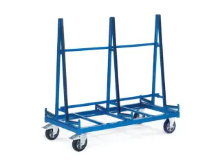 Platenwagen 1200kg Bxd 1300x800mm Dubbelzijdig Ral5010 - 2