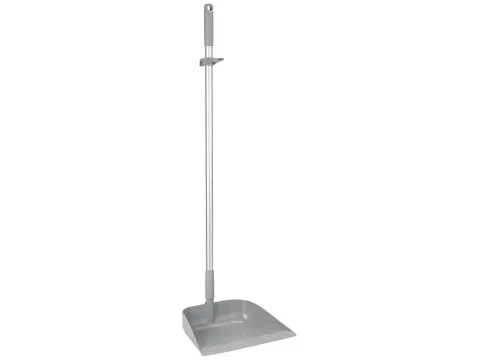 Vikan Hygiene stofblik met rechtopstaande aluminium steel 75cm Grijs