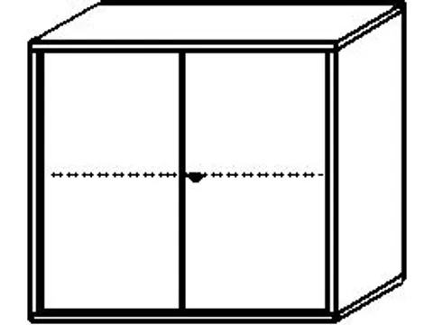 kantoorkast HxBxD 770x800x430mm romp beuken decor front onyxgrijs