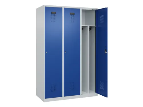 locker voor scheiding van kleding,HxBxD 1850x1200x500mm,3vak