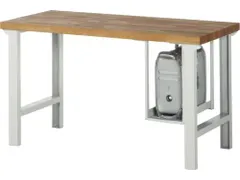 CPU-houder,v. werkbank,HxBxD 500x150-230x500mm,staal,RAL7035