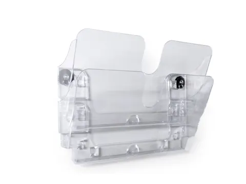 Folderhouder FLEXIPLUS 2 A4 liggend magnetisch transparant