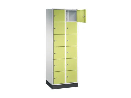 lockerkast,RAL 7035/RDS1108060,HxBxD 1950x620x500mm,2x6vakken