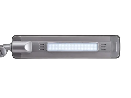 Bureaulamp LED MAULpure, dimbaar, USB-poort Zilver