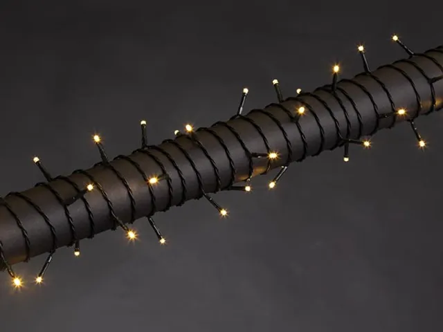 Wega LED - 12m - 80 Leds - Warmwit - Groene Kabel - 24 V