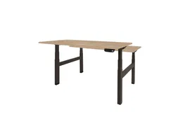 Dextro Plus Duo Zit-sta Bureau Elektrisch 120x80 honey castello zwart