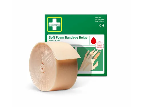 Bandage Cederroth Soft Foam beige 6cmx4.5m