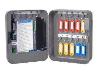 Sleutelkast metaal Pavo basic met cijferslot 20 haken 20x16x6cm grijs - 4
