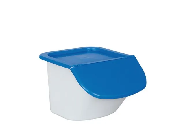 Distributeur ingrédients 15 litres PP 280x400x440mm blanc/bleu