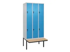 Dubbeldekse dekenkist,HxBxD 2120x900x815mm,3x2vak.,vak B 300mm