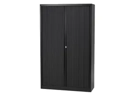 Roldeurkast Incl. 4 Legborden Zwart 198x100x43