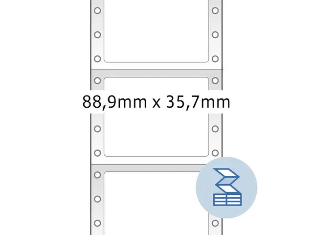 Etiket Herma 8161 88.9x35.7mm 1-baans Wit 2000 stuks