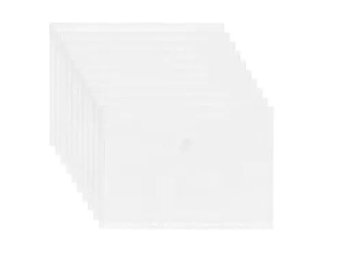 Enveloptas Velcro Sluiting A4 Geperforeerd 11-gaats Wit 10 Stuks