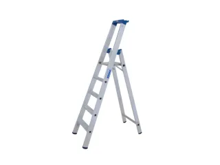 Ladder Aluminium Bordes H 1 25M 5Treden Incl. Bordes - 2