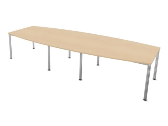 vergadertafel,HxBxD 740x3600x1400mm,vatvormig,NE-esdoorn