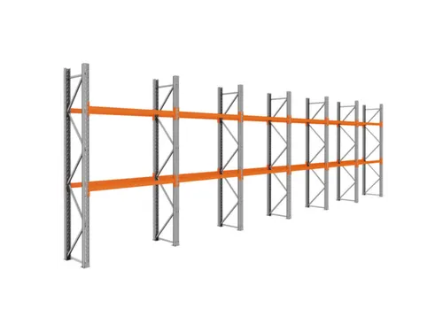 palletstelling,basis+5xaanbouw,HxBxD 3360x11650x750mm,vakl. 3000kg