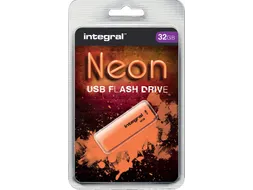 USB stick 2.0 Integral Neon USB-A 32GB oranje