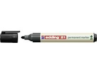 Edding e-21 EcoLine permanent marker blister van 1 zwart