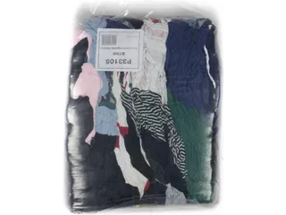 Euro bonte tricot Poetslappen zak van 5 kg - 1