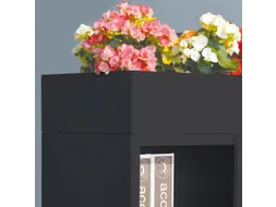 Plantenbak voor schuifdeurkast Claudius N 180 cm Zwart