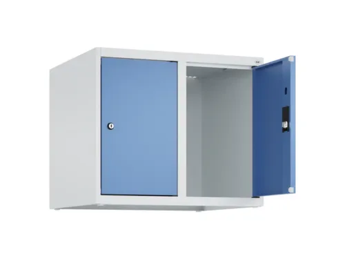 opzetkast,v. locker,2vak.,vak B 300mm,HxBxD 500x600x500mm,vleugeldeur