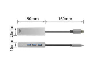 Hub ACT USB-C 3.0 3x USB-A Gigabit ethernet - 7