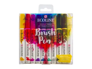 Brushpen Talens Ecoline Handlettering blister à 10 stuks assorti - 3