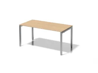In hoogte verstelbaar bureau,HxBxD 650-850x1600x800mm,blad esdoorn - 1