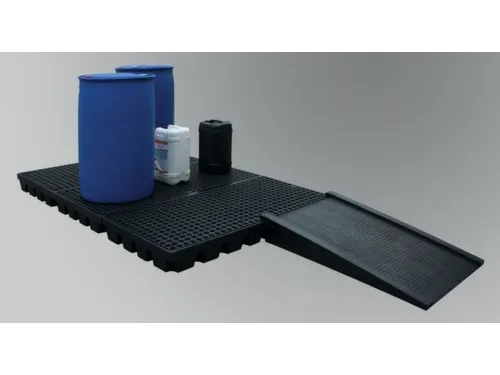 PE-opvangbak,opvangvol. 100l,HxBxD 150x1600x800mm