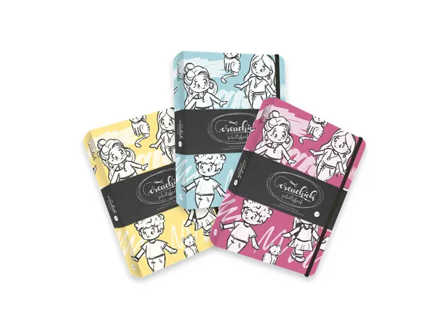 Schetsboek CreaChick Chibi Yellow 108 pagina's 200 gram
