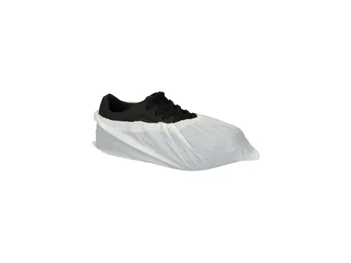 Schoenovertrek CMT 70mu geruwd maat 36-46 CPE wit 50 stuks