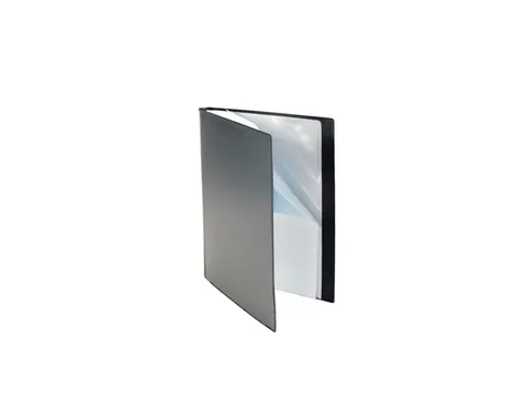 Showalbum Foldersys A4 PP 50 tassen zwart met frontsheet