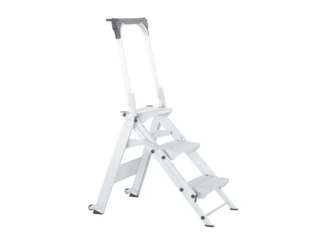 verrijdbare veiligheidstrap,eenzijdig,3treden,Stand H 0,66m