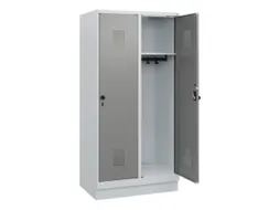 schoollocker,HxBxD 1630x800x500mm,2vak,vak B 400mm,draaigrendel,sokkel