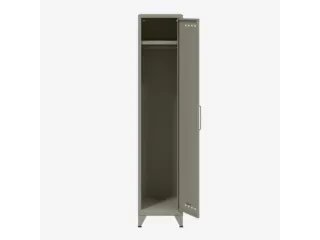 garderobekast,HxBxD 1800x380x510mm,1vak,4voeten,romp lichtgrijs - 3