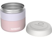 Lunchbox KAMBUKKA Bora 400ml geïsoleerd Baby Pink met ventilatie open