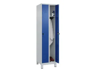 locker,HxBxD 1950x500x500mm,2vak,vak B 250mm,draaigrendel,voeten - 3
