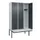 locker met bank,HxBxD 2120x1200x815mm,3vak,vak B 400mm,cilinderslot