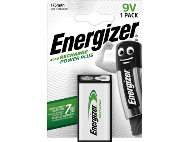 herlaadb batterijen Power Plus 9V/HR22/175 bl