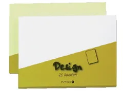 Enkele kaart Papyrus Envelpack Design A6 105x148mm wit 894426 25 stuks