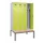 locker met bank,voor scheiding van kleding,HxBxD 2120x1200x815mm,4vak