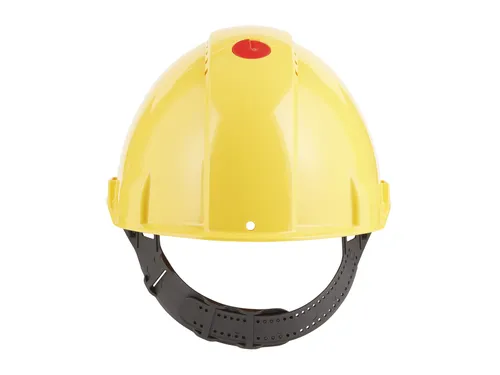 Veiligheidshelm 3M 53-62cm Uvicator en pinverstelling geel